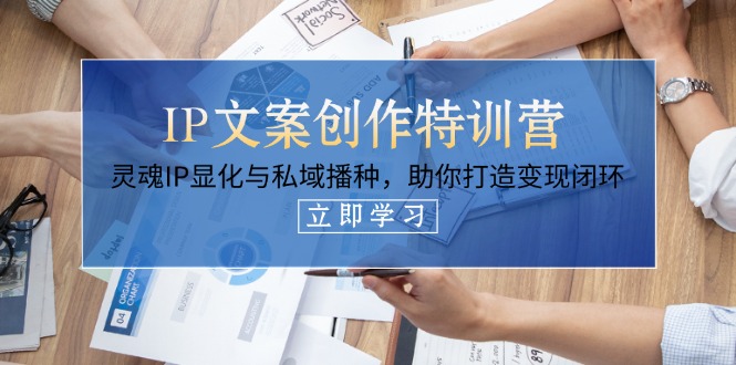 (14330期)IP文案创作特训营,灵魂IP显化与私域播种,助你打造变现闭环(14节课)-亮剑学堂